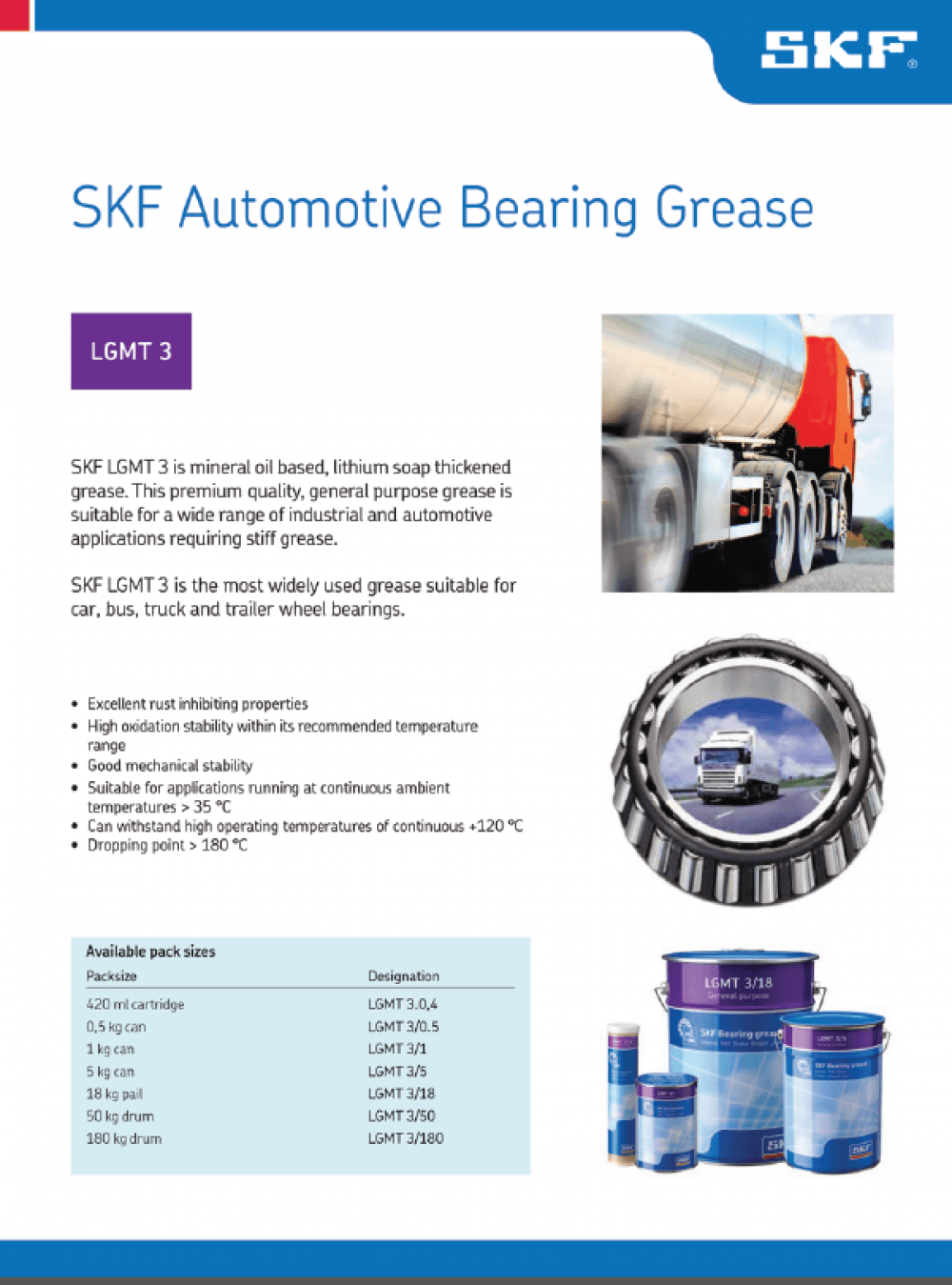 SKF LGMT3 Grease Flyer