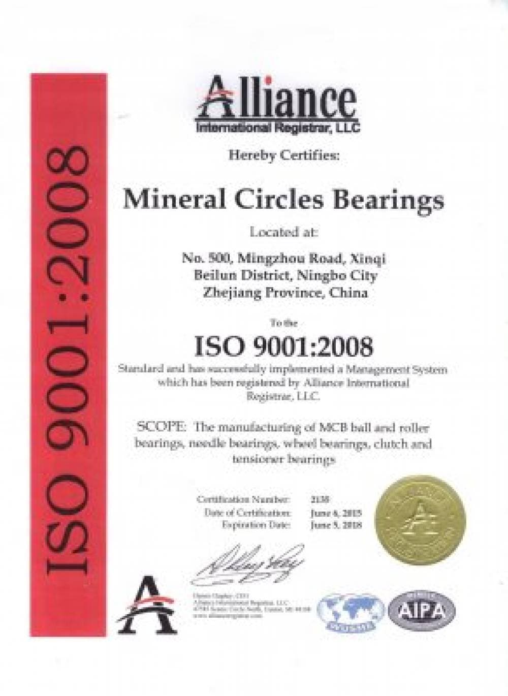 ISO Certification