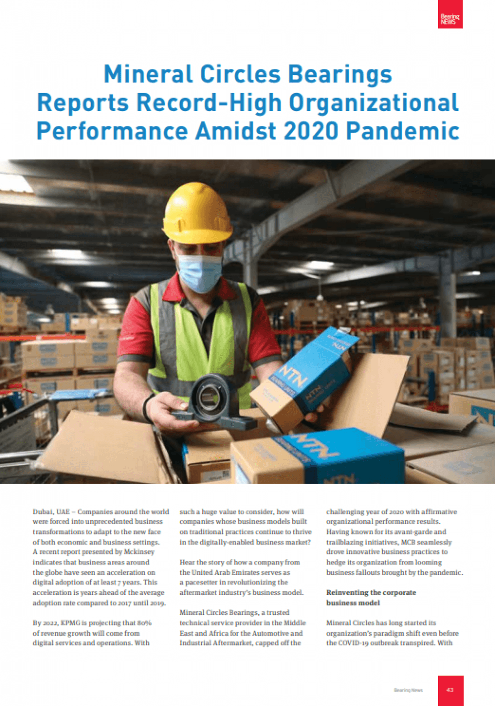 Mineral Circles Bearings Reports Record High Organizational Performance Amidst 2020 Pandemic